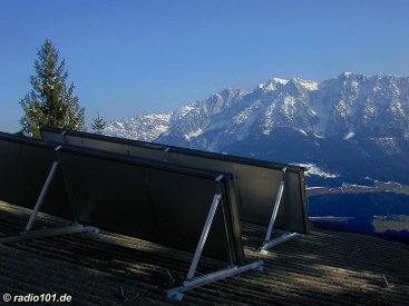 Sonnenkollektor  (click to enlarge - anklicken zum Vergößern)